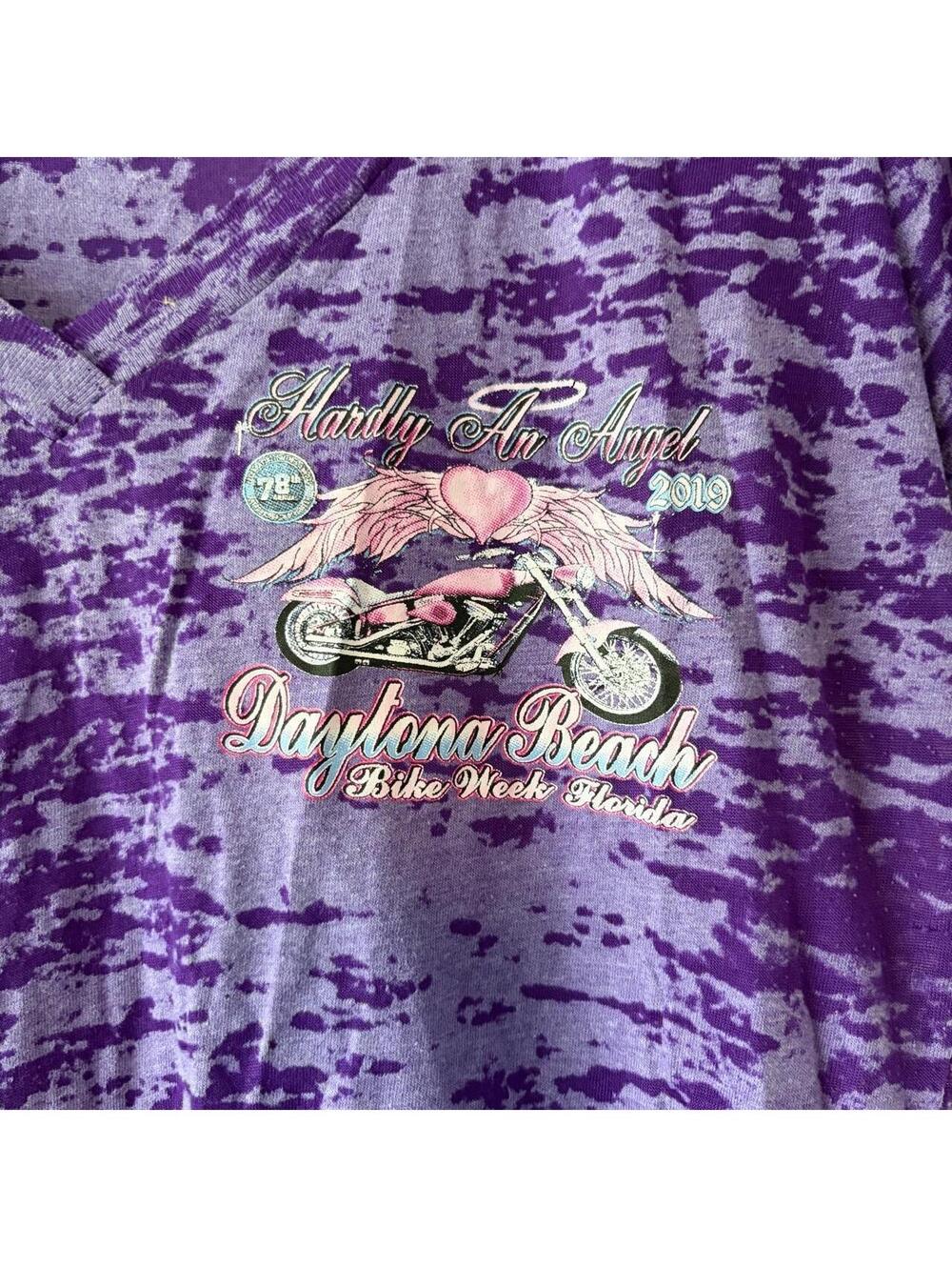 Daytona Bike Week Gildan Women's Purple T shirt